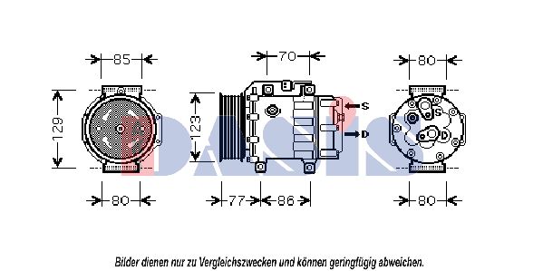 AKS DASIS Kompressori, ilmastointilaite 851382N